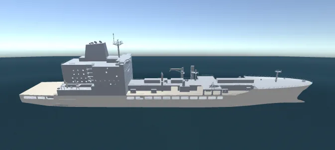 Screenshot of the dynamic ship trim simulator